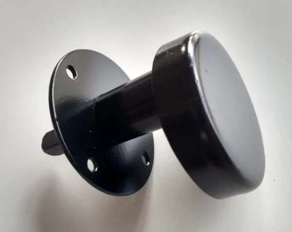 Manija Picaporte Pomo Giratorio Para Puerta En Hierro Negro
