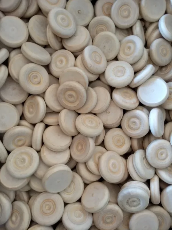 10 Ruedas Rueditas Madera Dura 34 y 45mm Diámetro X 1 Cm Espesor